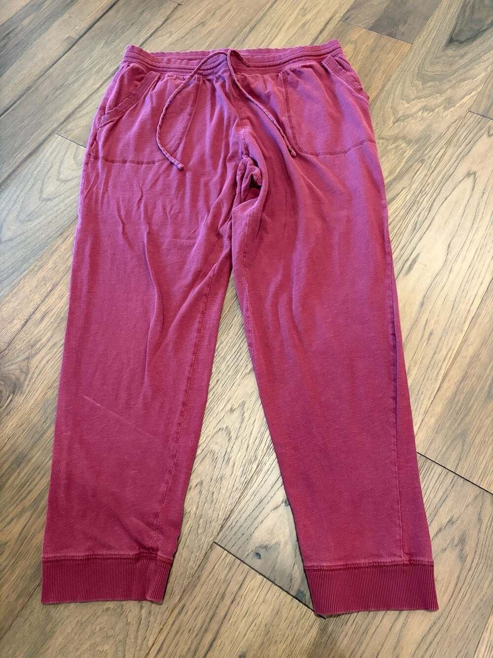 Gap Women's Maroon Drawstring Lounge Jogger Sweatpants